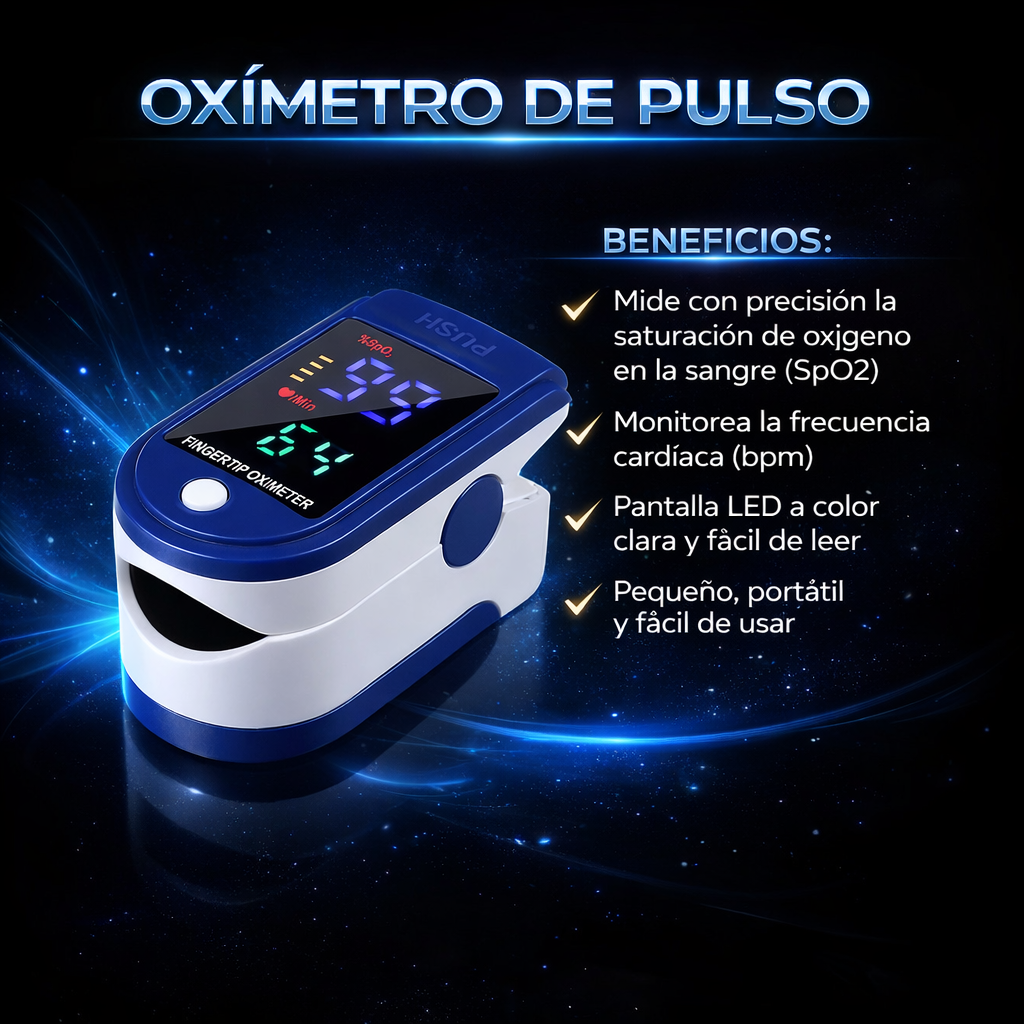 oximetro Dedo Adultos Precisión Medición