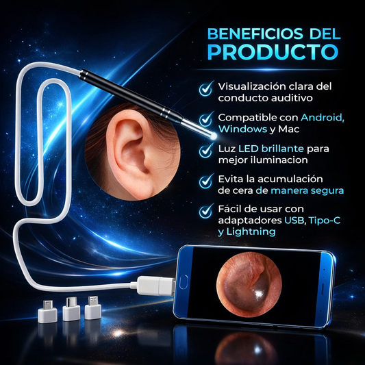 Mini Camara Endoscopio Limpieza Oidos Ot