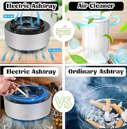 Cenicero Eléctrico Purificador de Aire